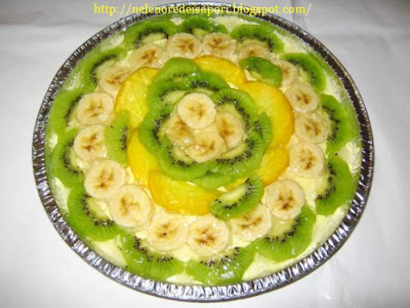 Torta fredda con crema di mascarpone e frutta, foto 2