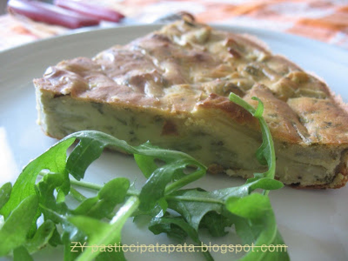 Torta fredda di ceci e catalogna