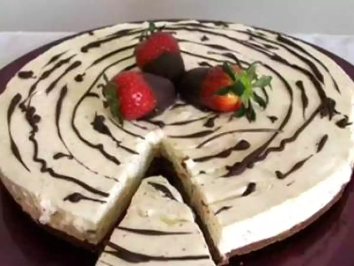 Torta fredda di yogurt alla vaniglia e cioccolato - foto 2