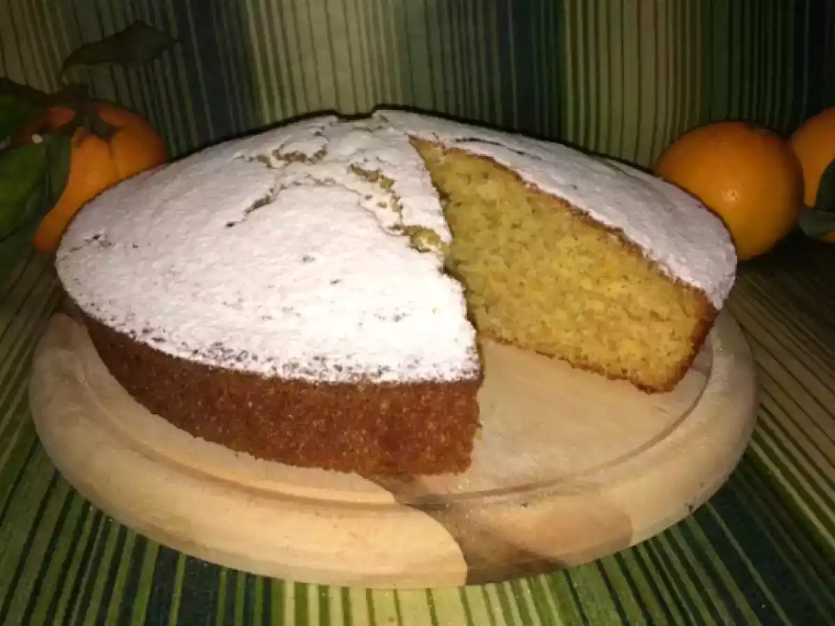 TORTA INTEGRALE DI YOGURT E ARANCIA