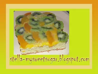 torta kiwi e pesche