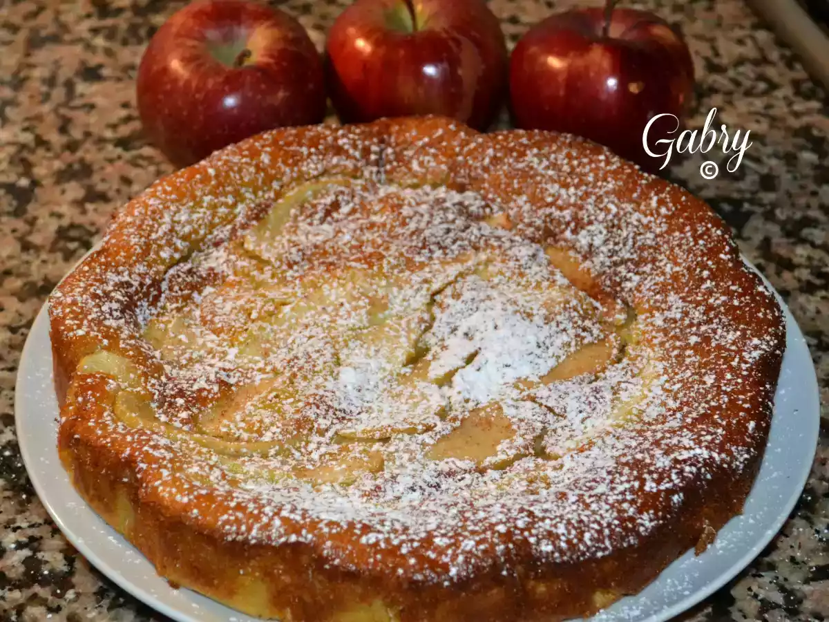 Torta light con mele e canella