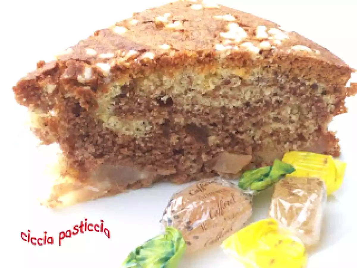 Torta marmorizzata alle pere