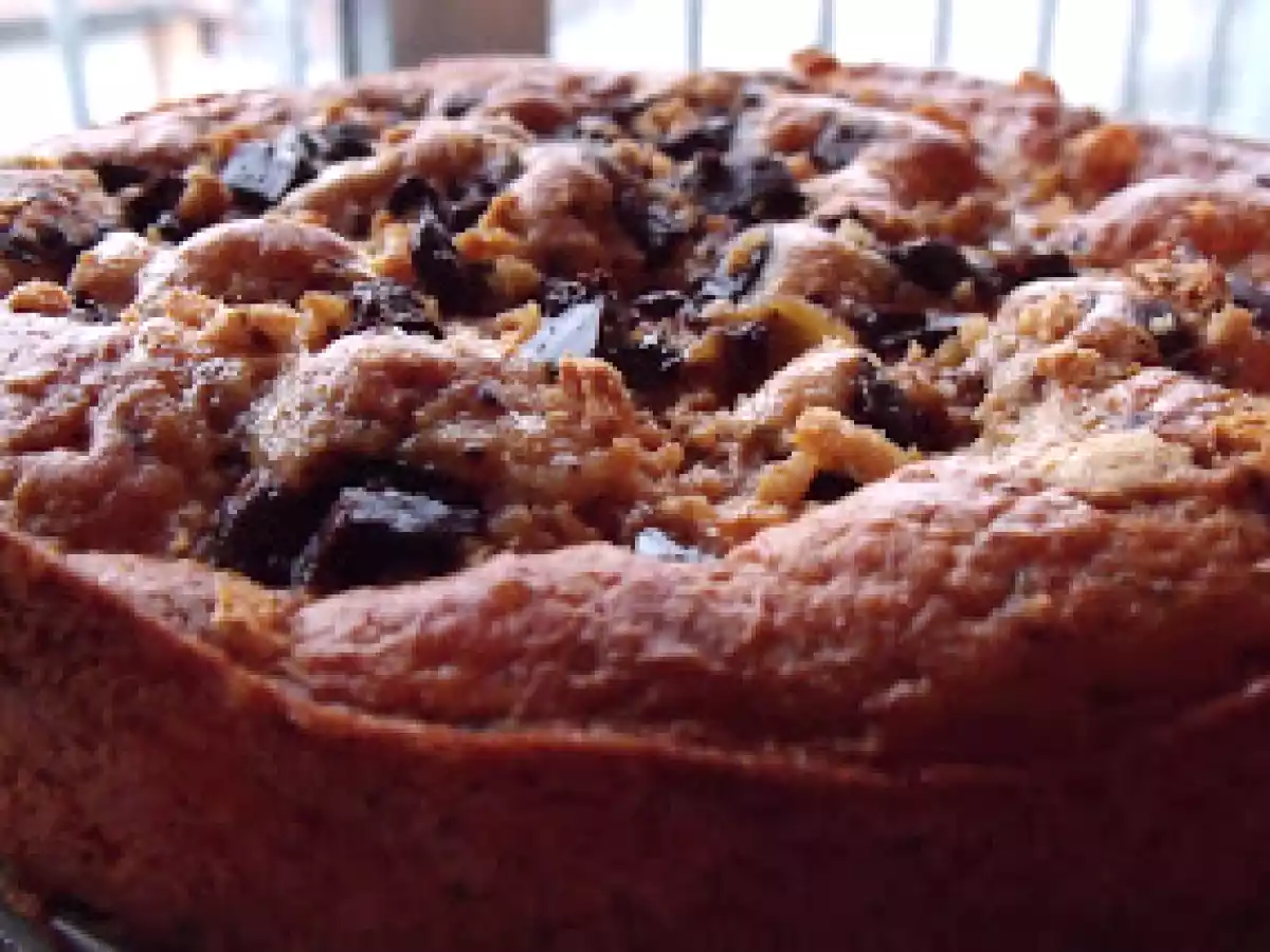 Torta mele, cioccolato e amaretti