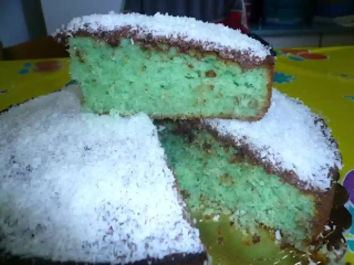 Torta menta nutella e cocco