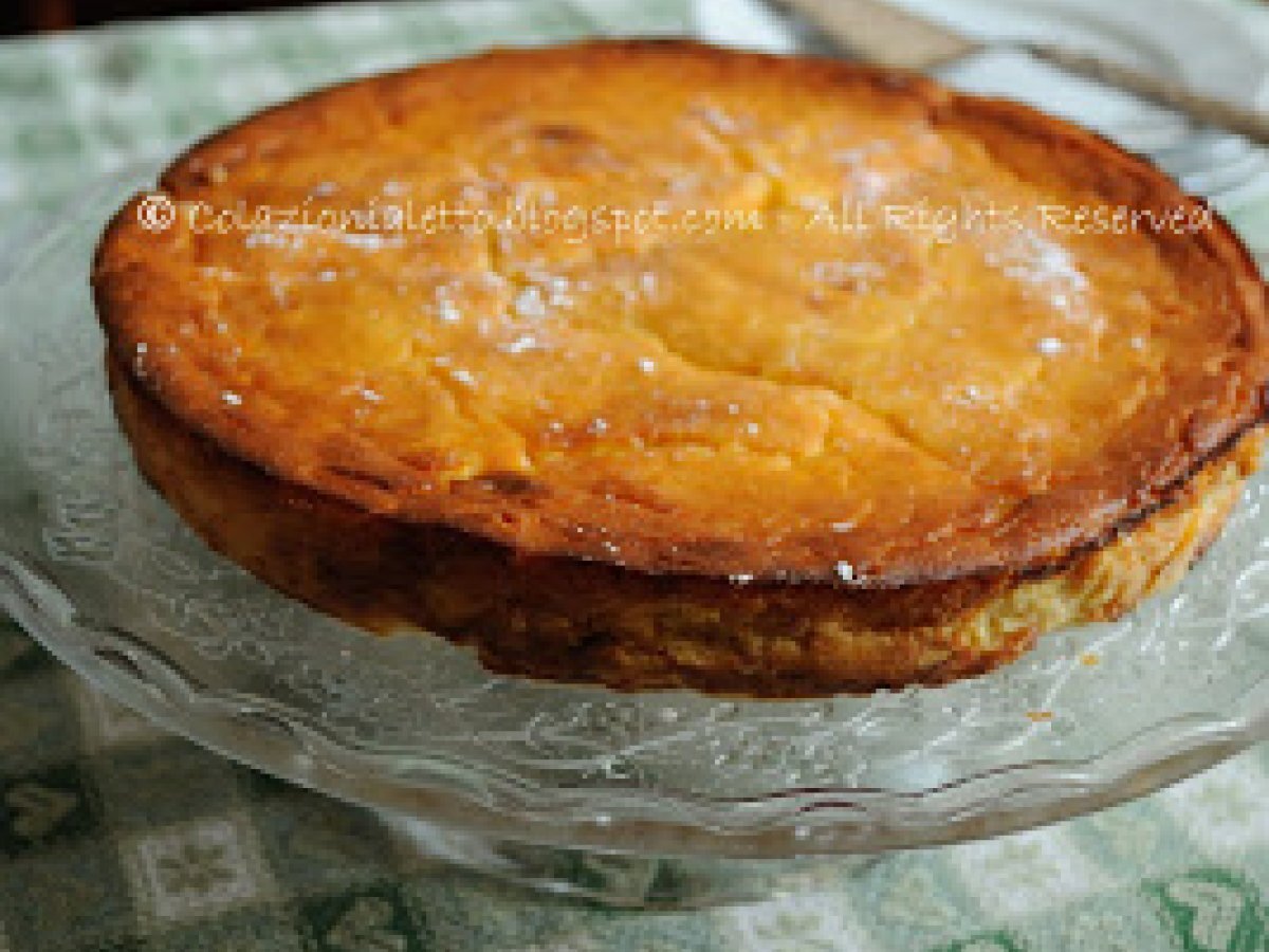 Torta morbida alla ricotta con mousse di mela - Apfel-Käsekuchen - foto 2