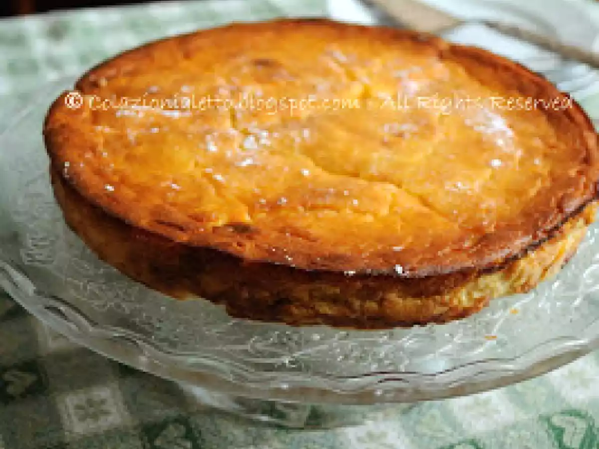 Torta morbida alla ricotta con mousse di mela - Apfel-Käsekuchen - foto 2