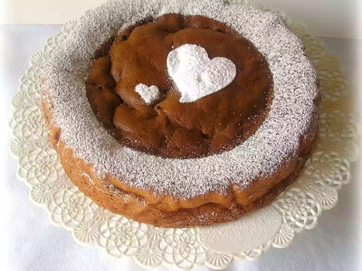 Torta morbida di albumi al cioccolato - foto 2