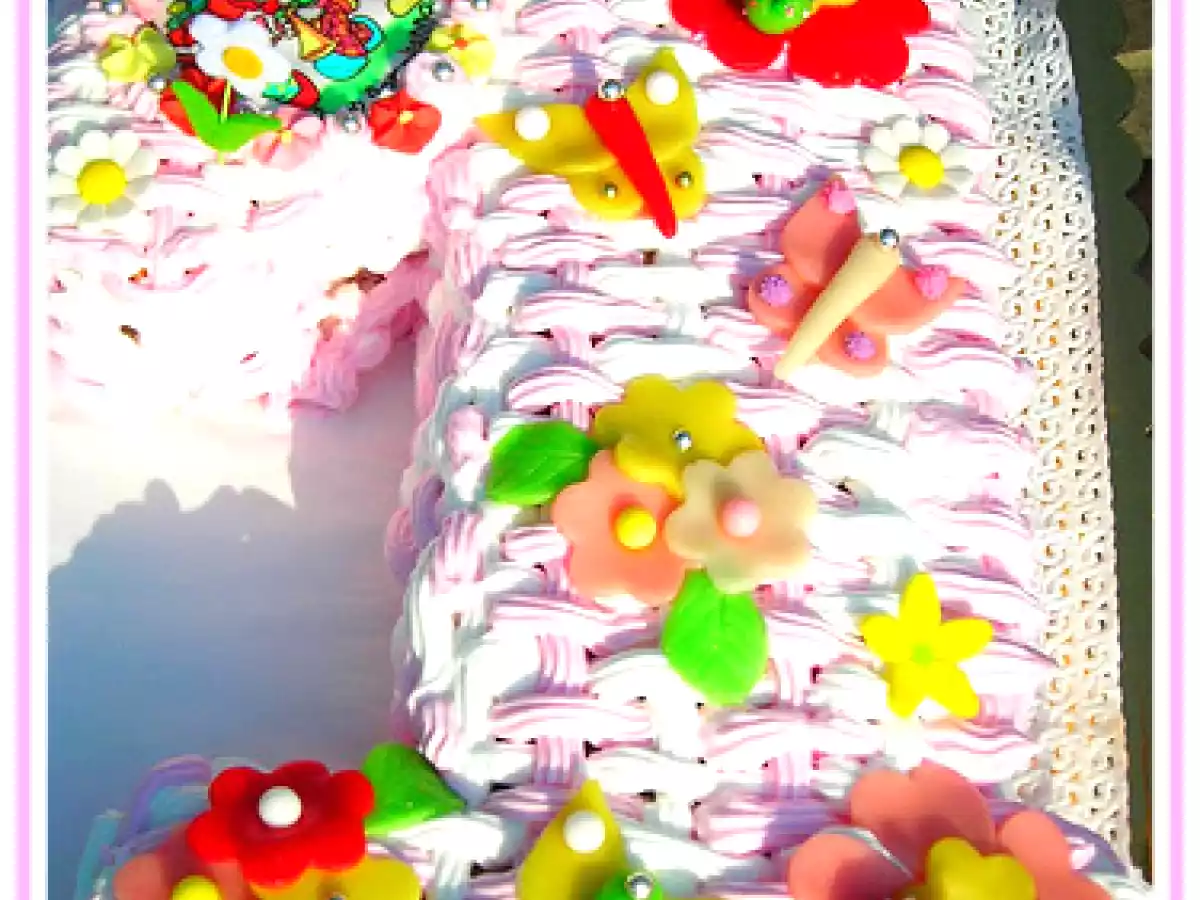 TORTA PER IL PRIMO COMPLEANNO CON FARCIA DI CREMA FERRERO ROCHER