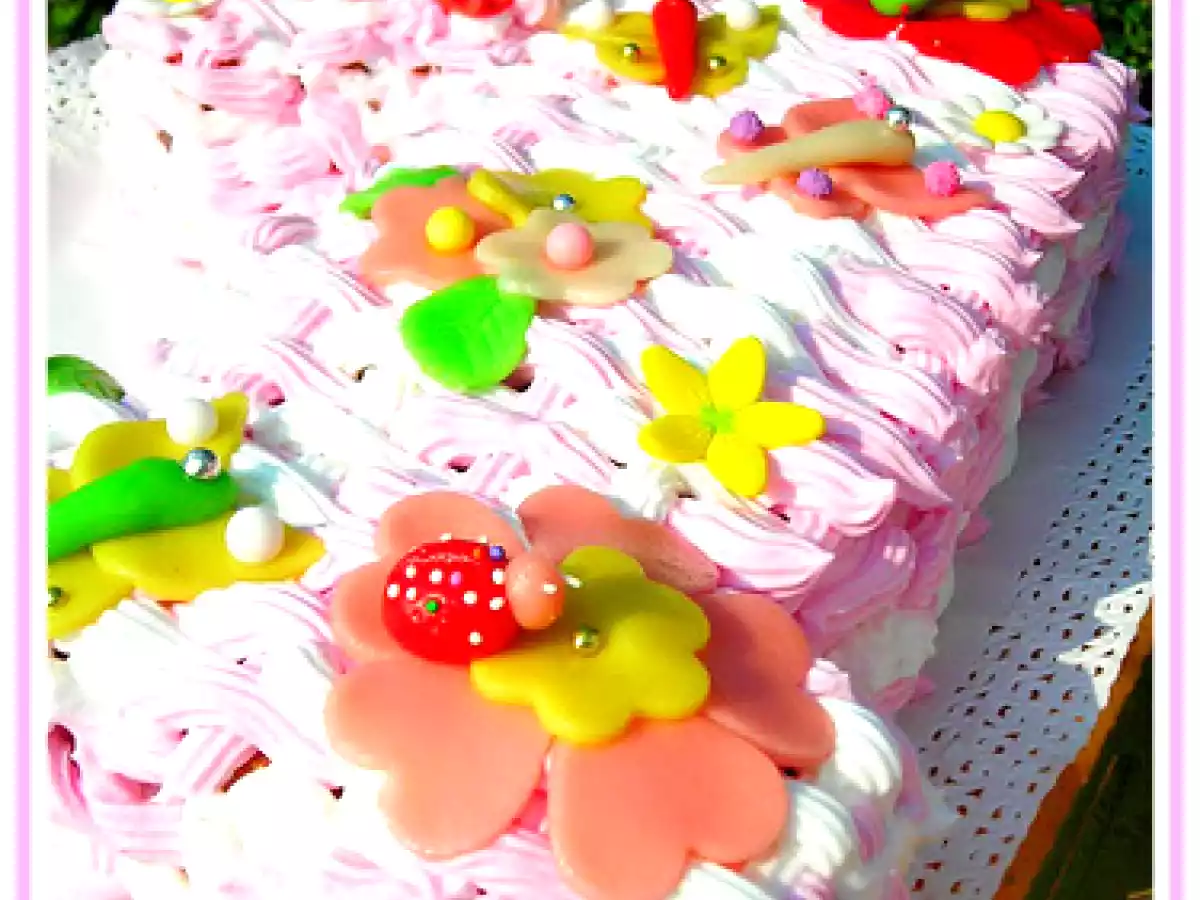 TORTA PER IL PRIMO COMPLEANNO CON FARCIA DI CREMA FERRERO ROCHER - foto 2