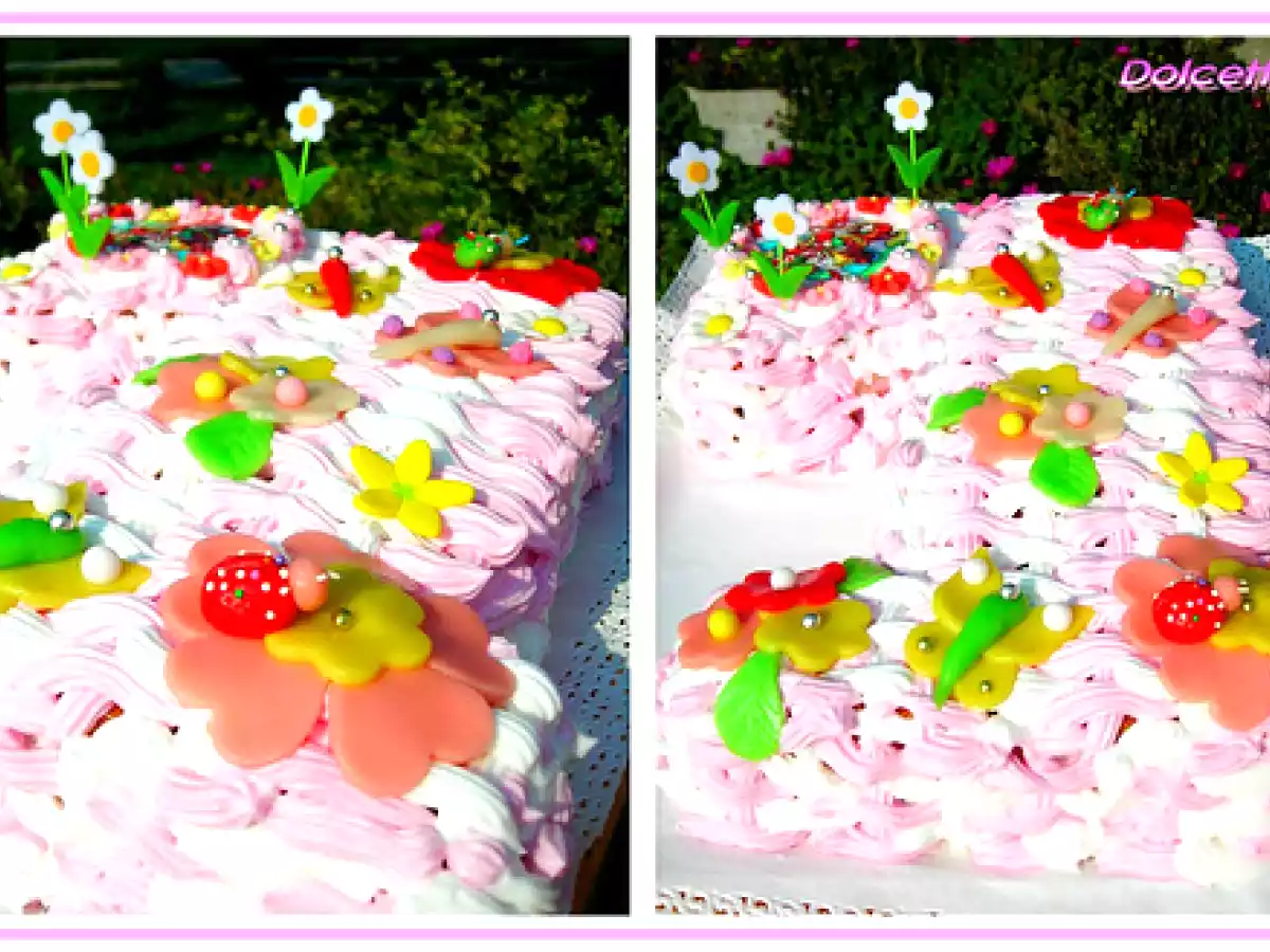 TORTA PER IL PRIMO COMPLEANNO CON FARCIA DI CREMA FERRERO ROCHER - foto 4