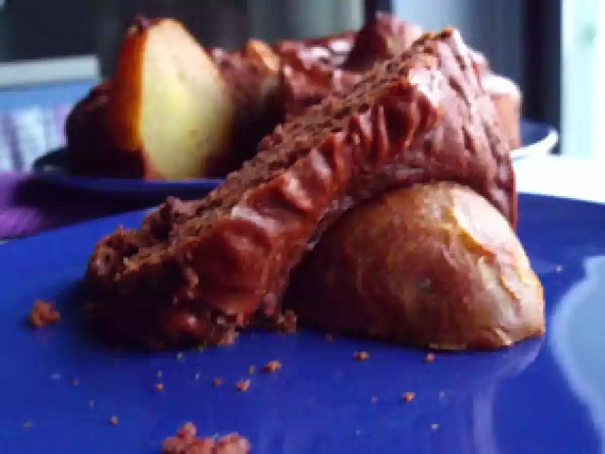 Torta pere al vino rosso e cioccolato - foto 2