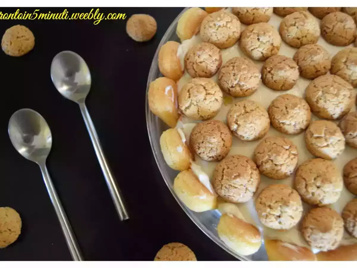 Torta Pesche Amaretti e Crema di Mascarpone
