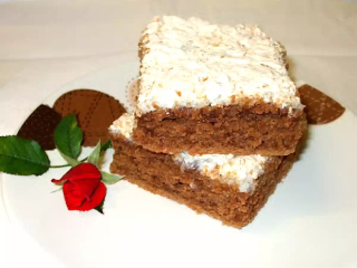 Torta rettangolare al cocco