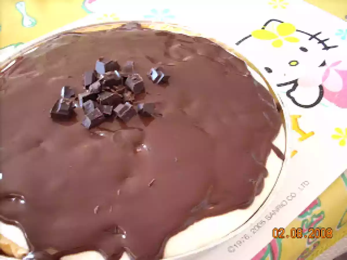 Torta ricotta e yogurt con glassa al cioccolato - foto 2