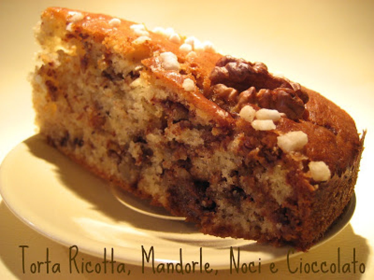 ricetta torta con noci e cioccolato