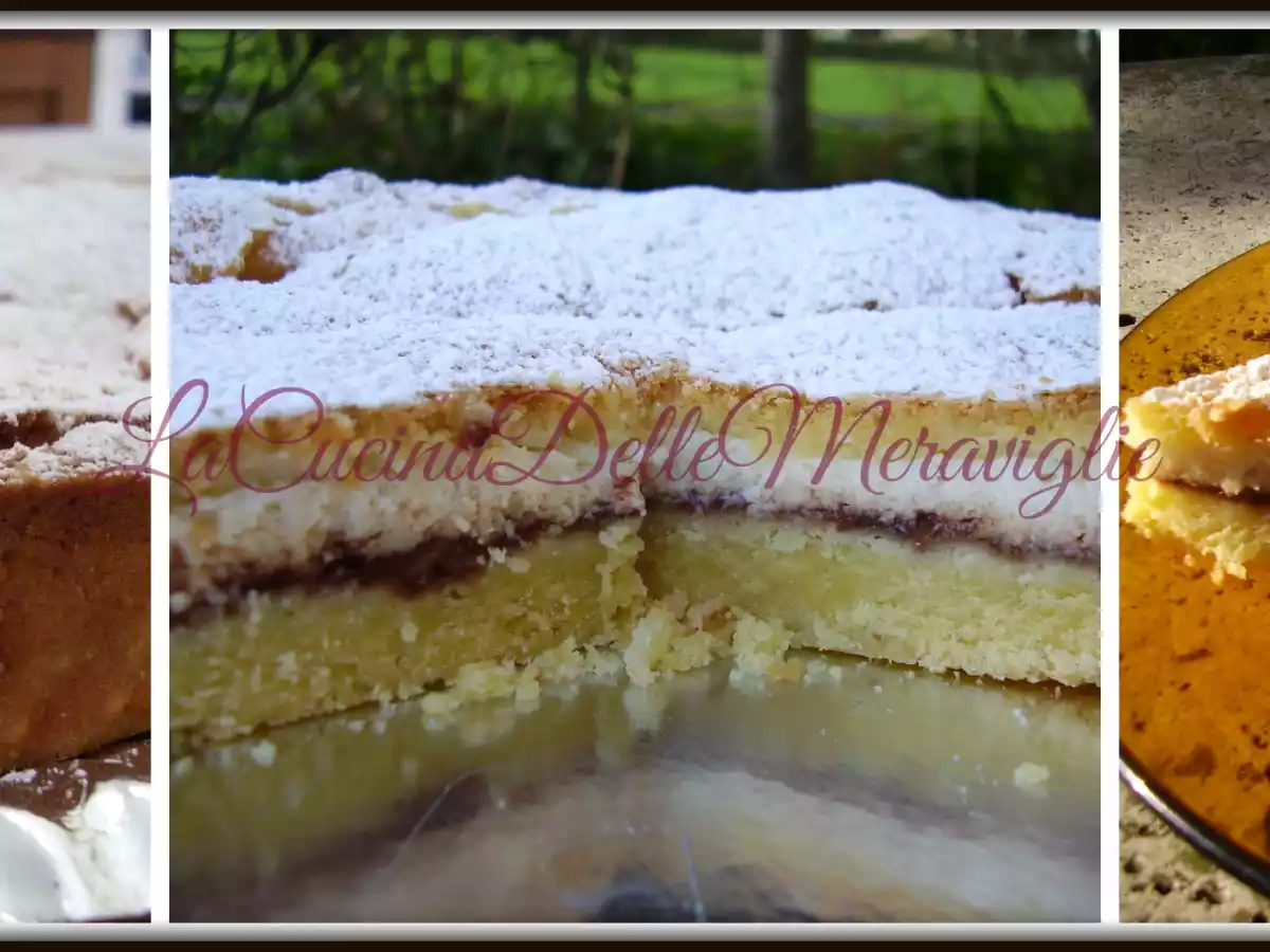 Torta ripiena di ricotta e marmellata