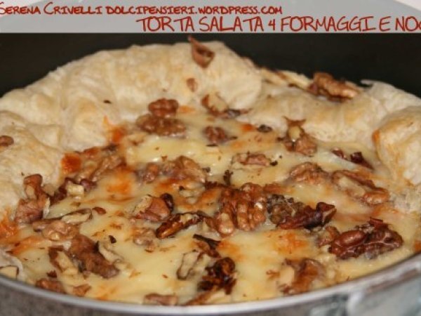 TORTA SALATA 4 FORMAGGI E NOCI secondo ?Dolcipensieri?, foto 2