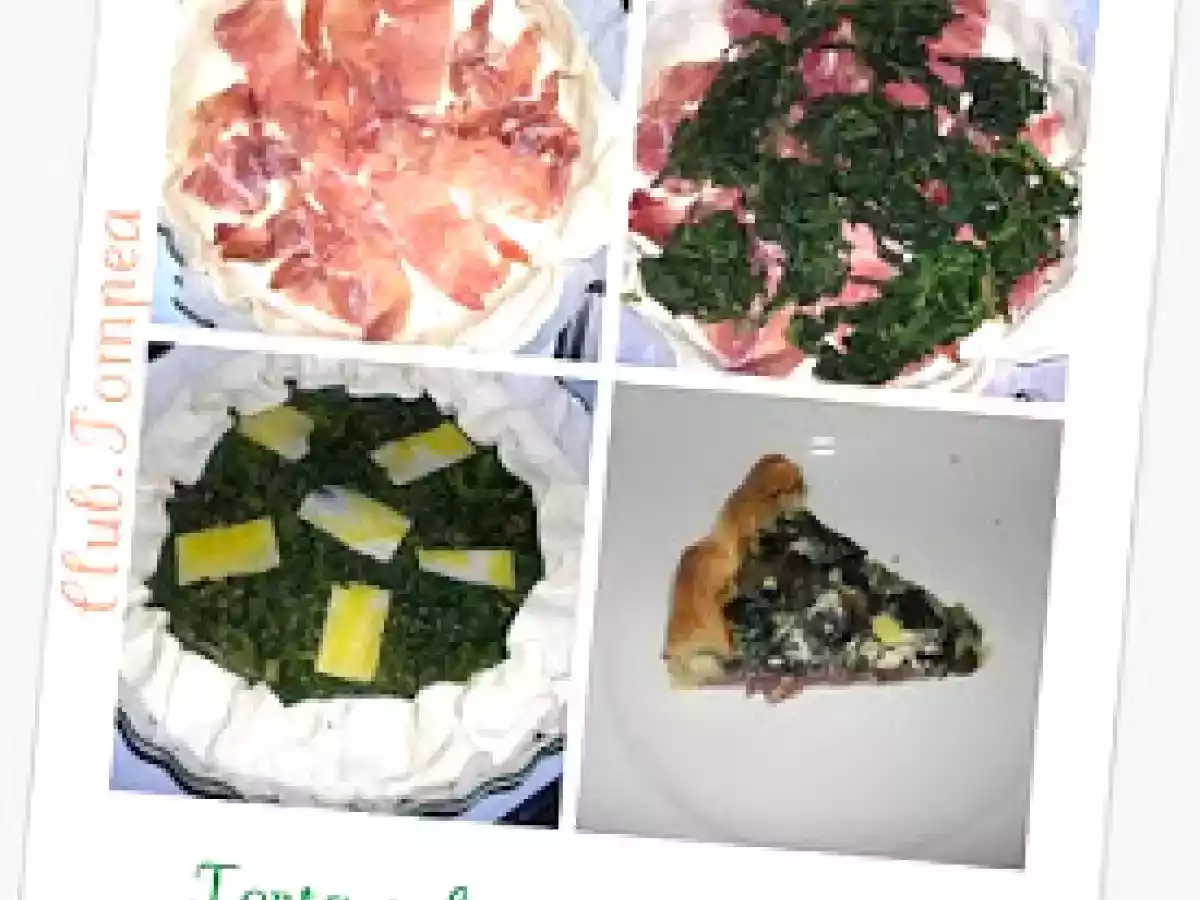 Torta salata agli spinaci o alle coste