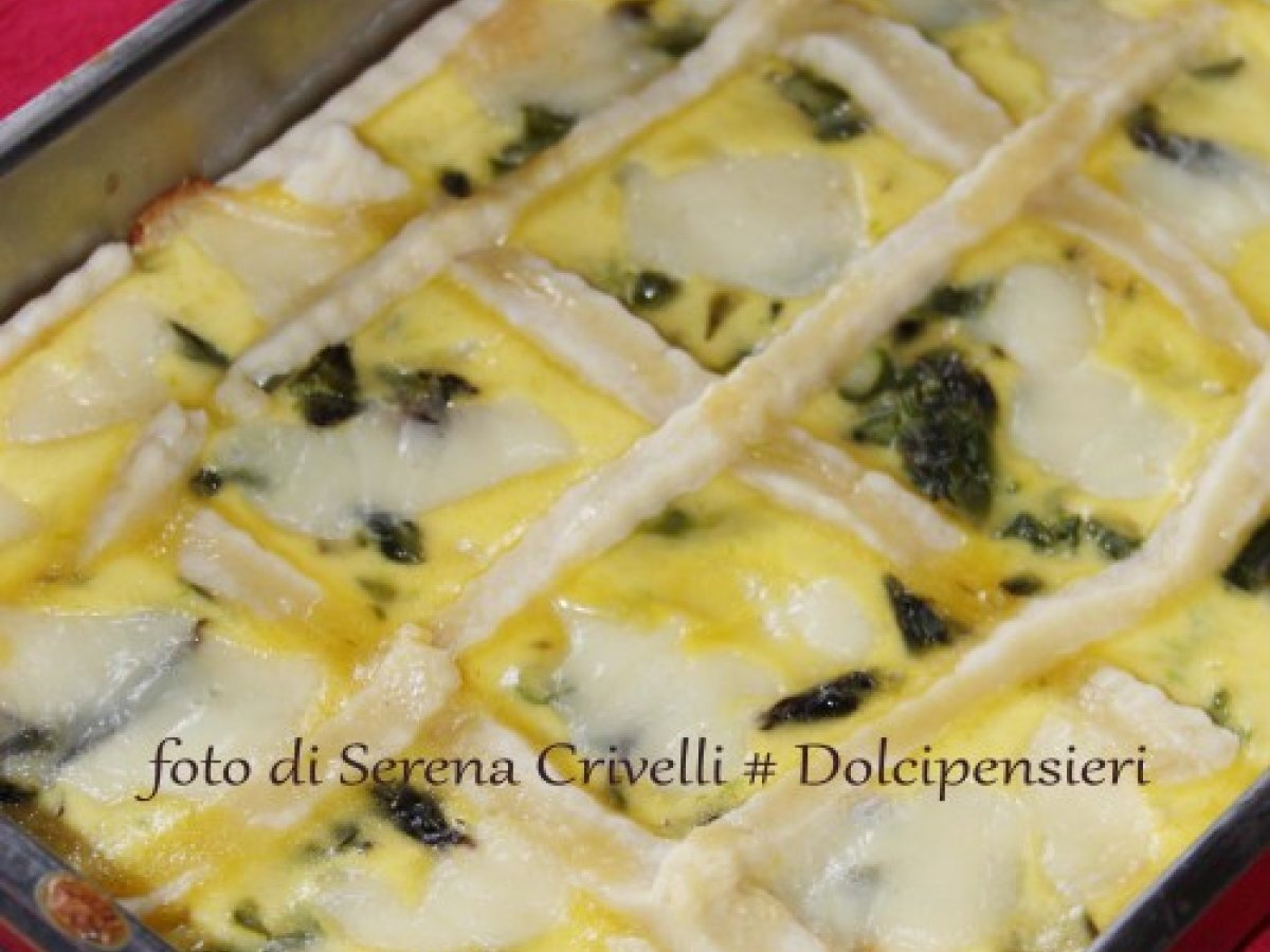 TORTA SALATA ASPARAGI E TALEGGIO VAL BIANDINO di Dolcipensieri