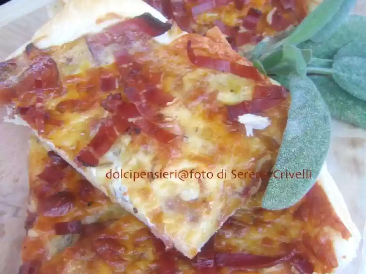 TORTA SALATA CON ASIAGO E SPECK di Dolcipensieri