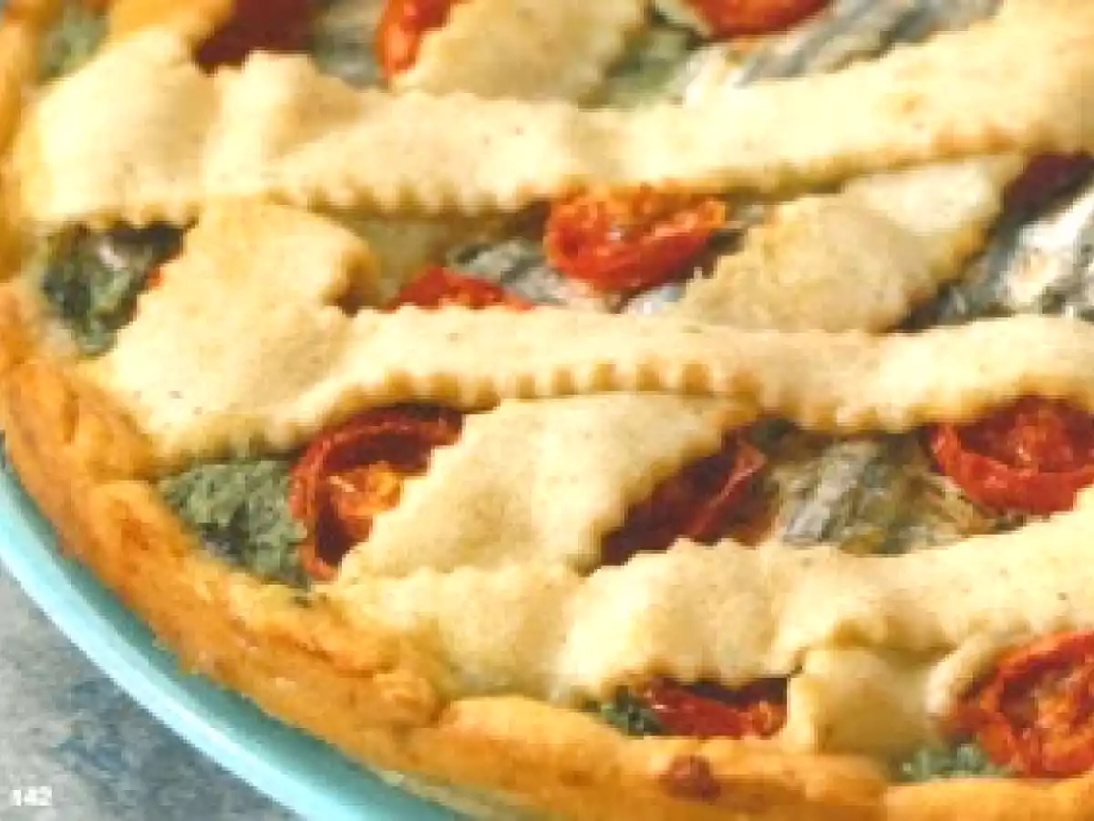 Torta salata con Bieta e Alici