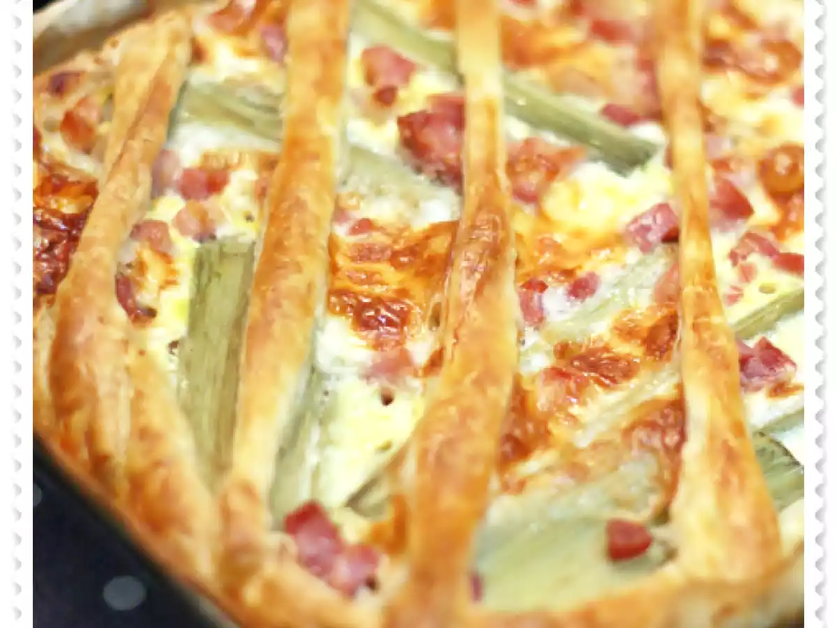 Torta salata con cardi e taleggio - foto 2