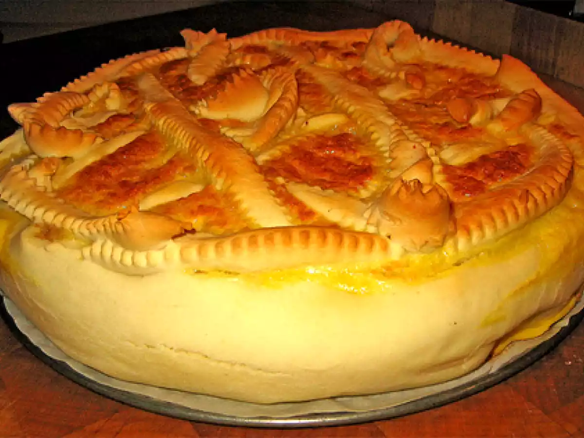 Torta salata con cipolla e salsiccia - foto 2