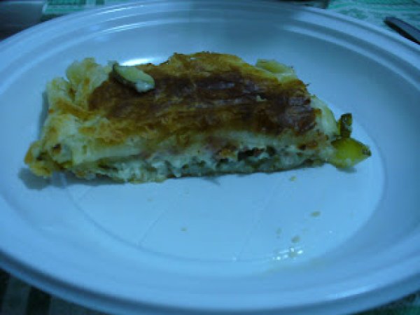 Torta salata con cotto, stracchino e zucchine, foto 2