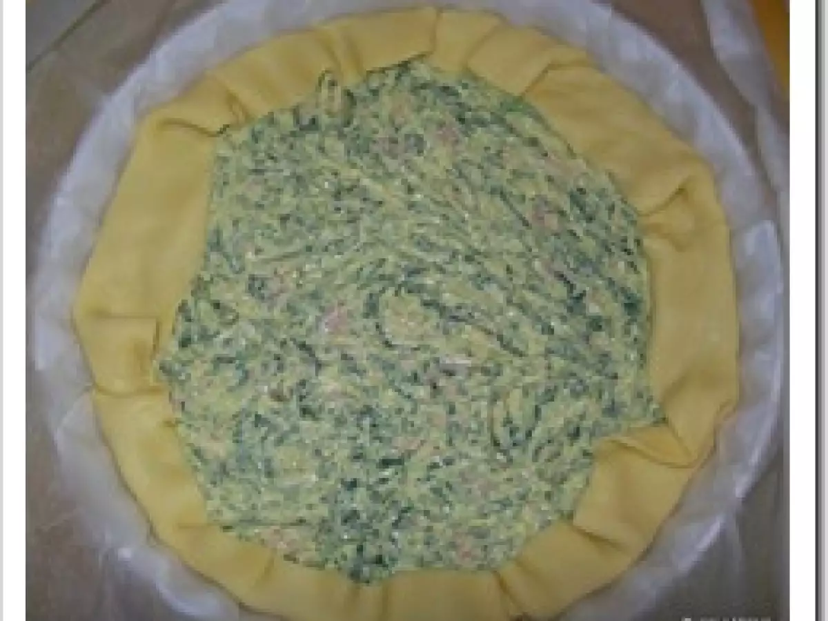 Torta salata con erbette e zucchine - foto 2