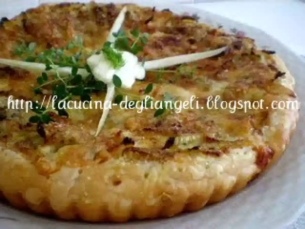 Torta salata con finocchi e gorgonzola - foto 2