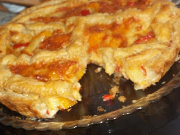 TORTA SALATA CON PEPERONI E PATATE, foto 2