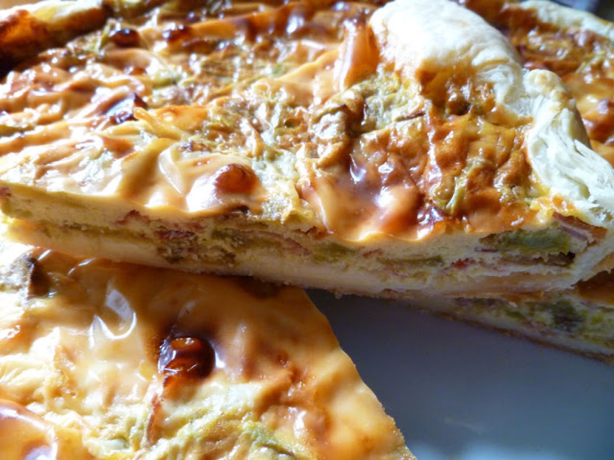 TORTA SALATA CON SPECK E ZUCCHINE