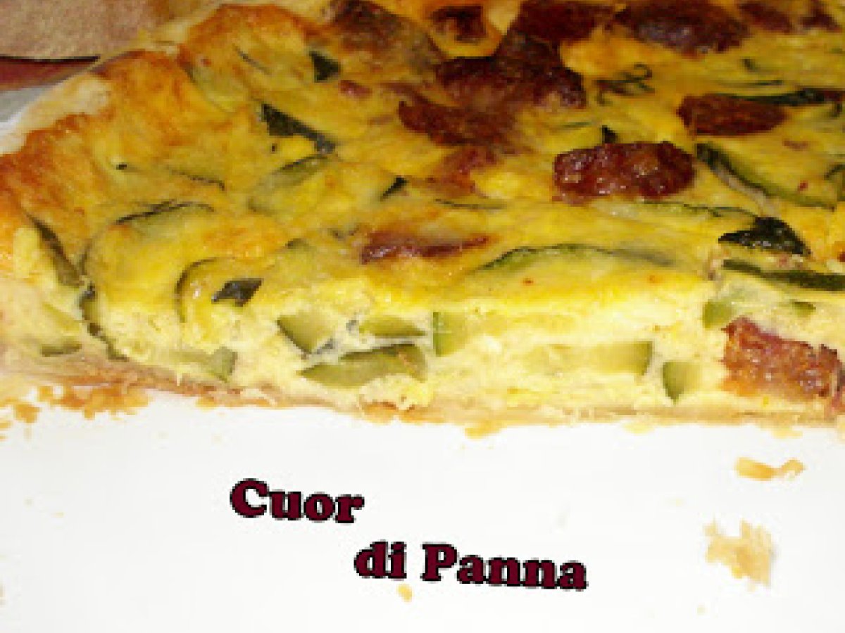 Torta salata con zucchine e salsicce - foto 2