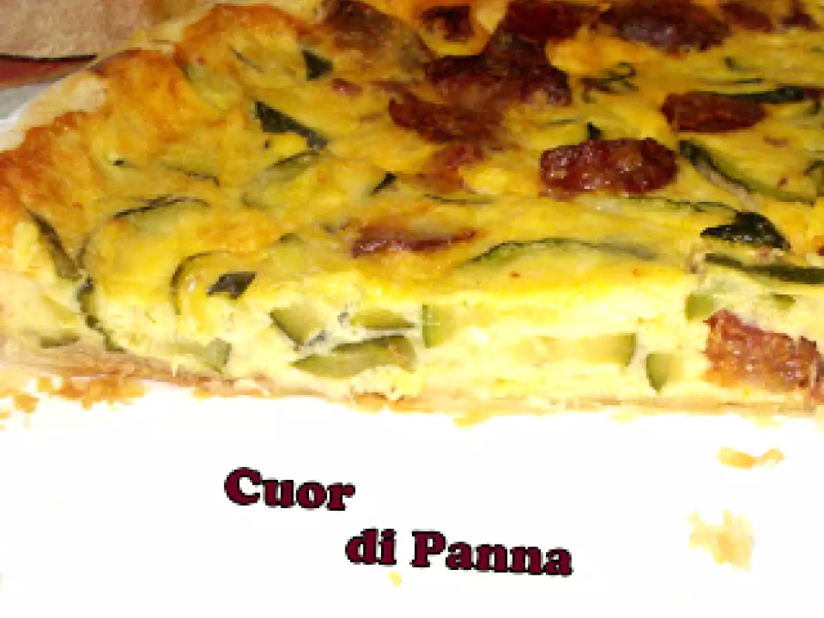 Torta salata con zucchine e salsicce - foto 2