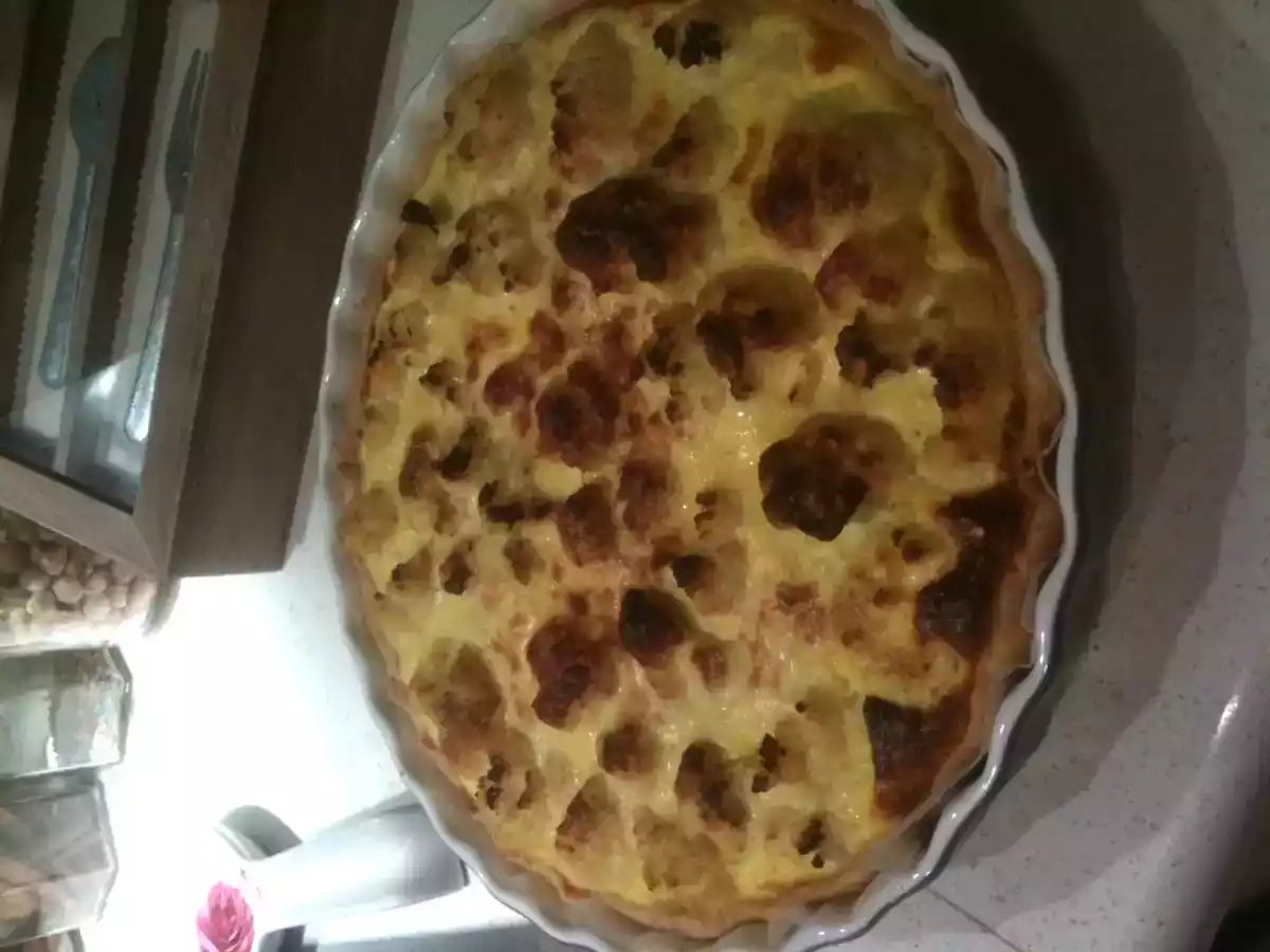 Torta salata di cavolfiori al curry e kefir