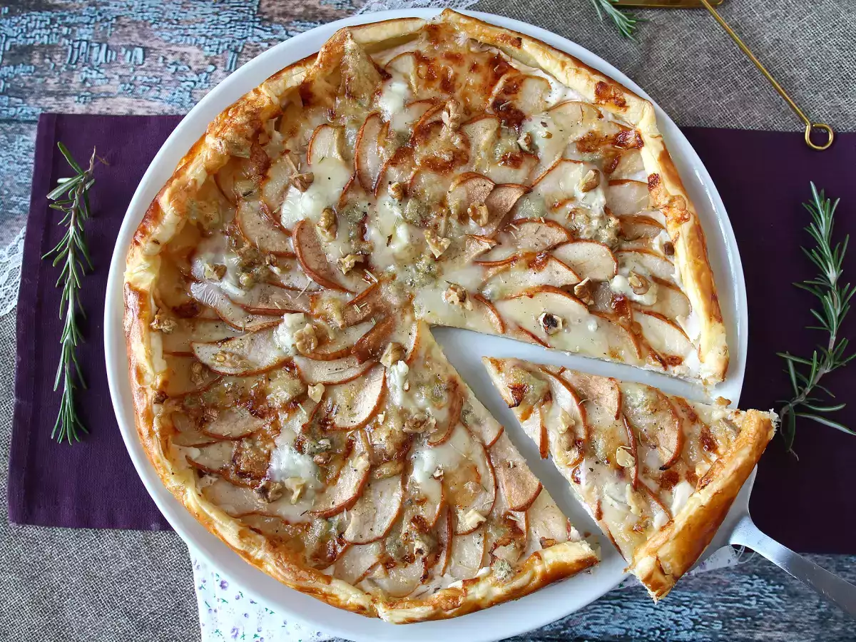Torta salata di pere, gorgonzola e noci: un irresistibile abbinamento agrodolce - foto 7