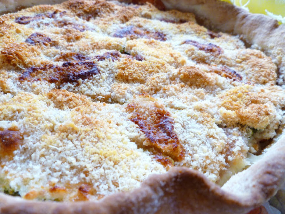 TORTA SALATA DI ZUCCHINE, SPECK e TALEGGIO