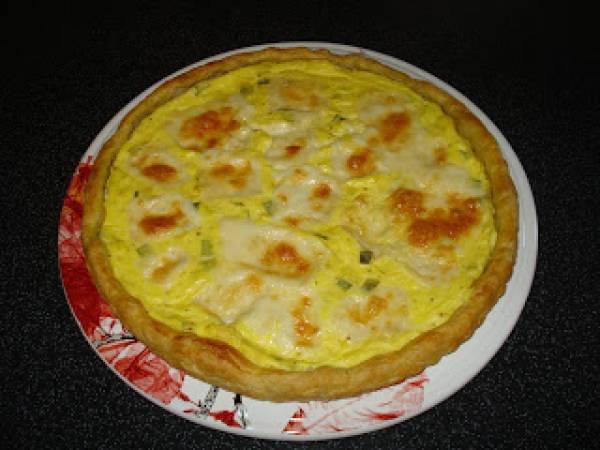 Torta salata porri e taleggio