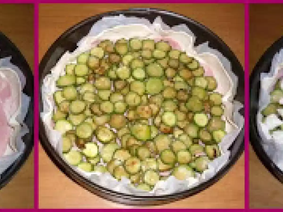 Torta salata prosciutto, zucchine e stracchino - foto 4