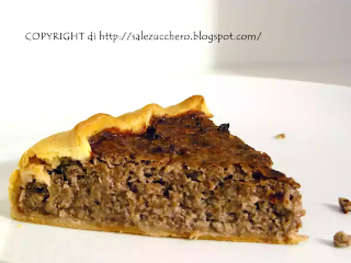 Torta salata radicchio di Chioggia, guanciale e ricotta