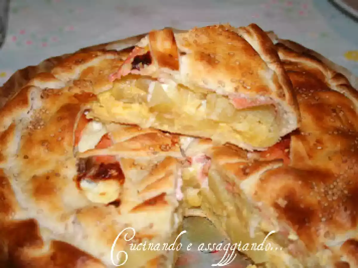 Torta salata......salmone affumicato e stracchino