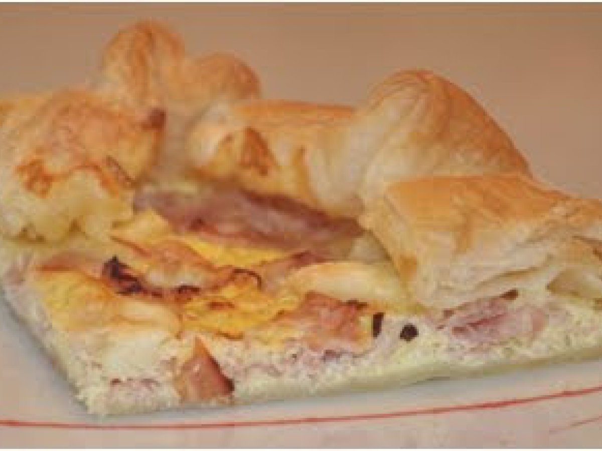 Torta Salata taleggio e prosciutto