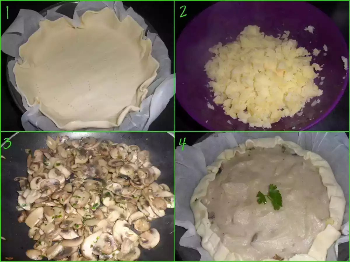 TORTA SALATA VEGAN PATATE, FUNGHI e BESCIAMELLA - foto 3