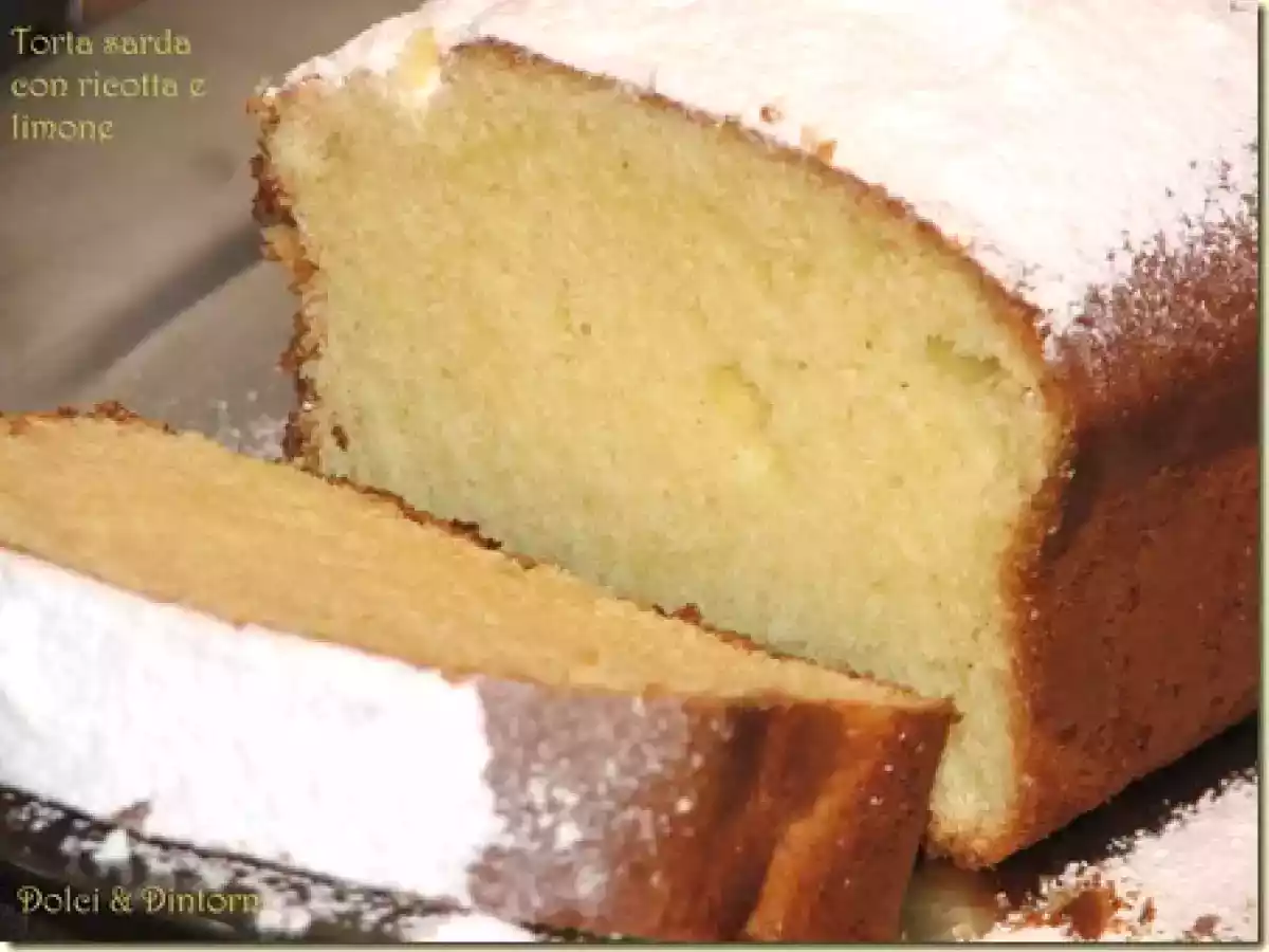 Torta sarda con ricotta e limone