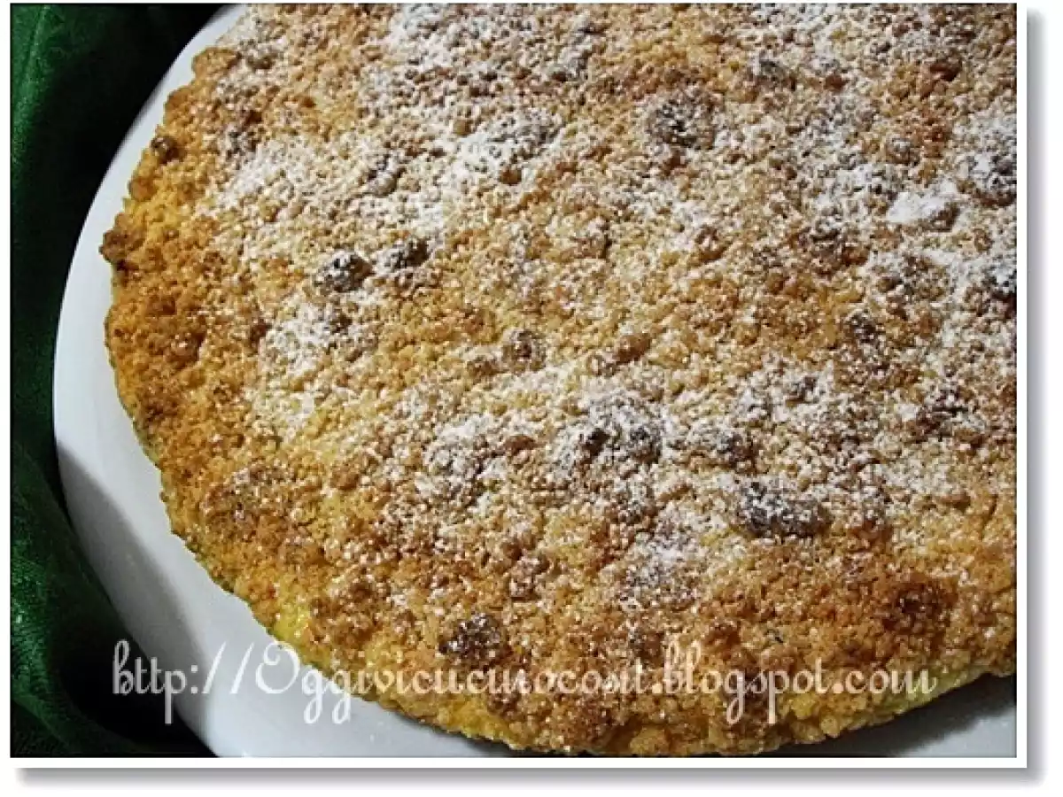 Torta Sbrisolona-Con Mandorle Ricotta e Cioccolato