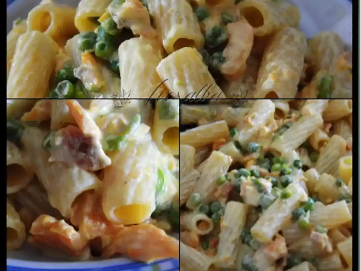 Tortiglioni al salmone e zafferano