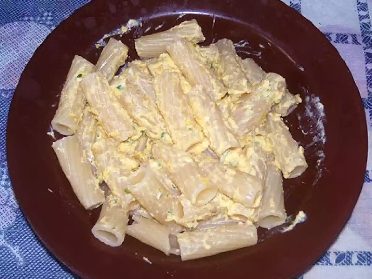 Tortiglioni alla crema di zucca e ricotta