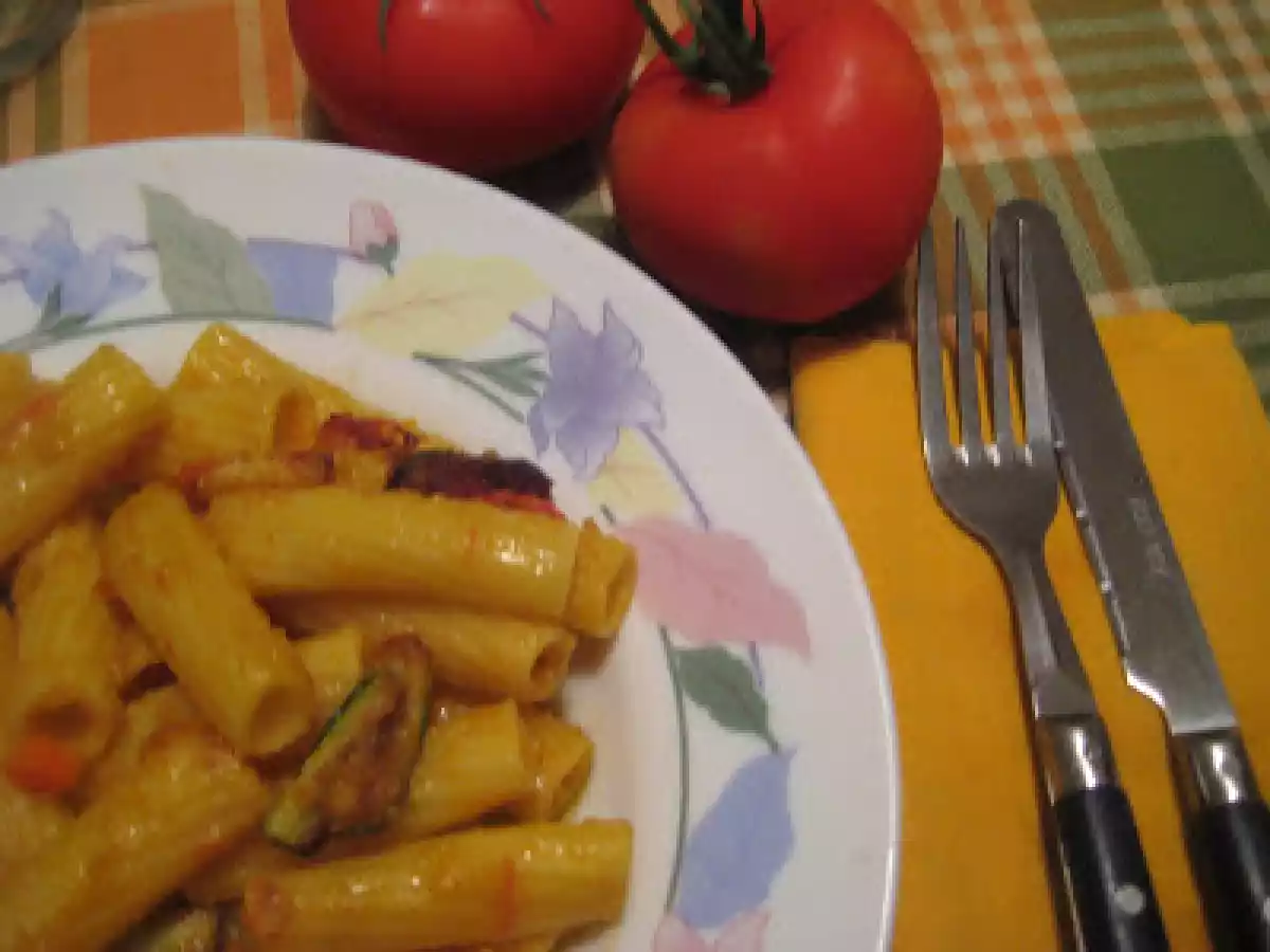 Tortiglioni allo zafferano