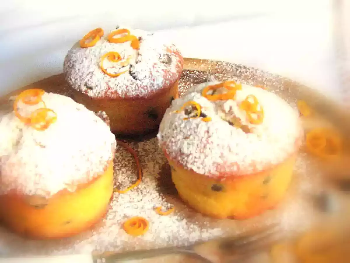 TORTINE ALL'ARANCIA E GOCCE DI CIOCCOLATO FONDENTE - foto 2